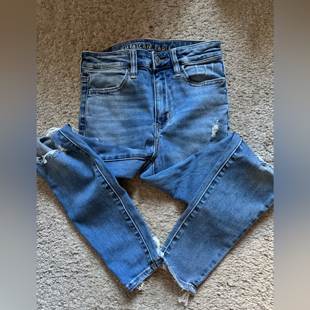 Super High Rise Ripped Jegging - Picture 2 of 4